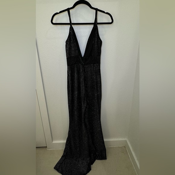 bershka backless dress Poppy Black Long Prom Dress - Rhinestone 2026